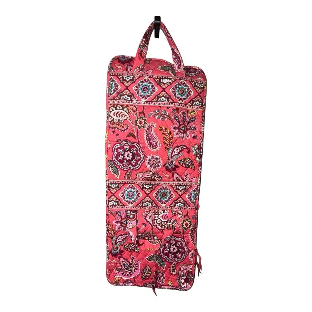 Vera Bradley Hanging Travel Organizer 2010 Retired Call Me Coral Makeup Holder